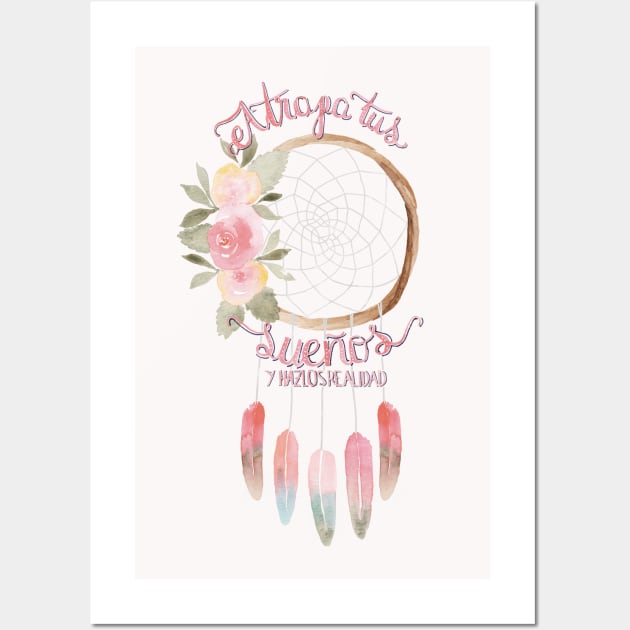 Dream Catcher Wall Art by Valeria Soledad Illustration